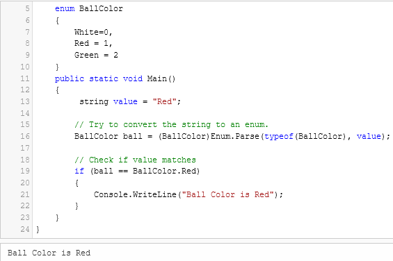 Converting String to Enum OR Enum to String in C#