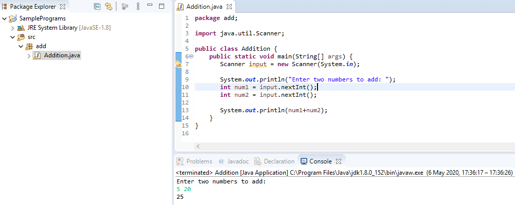 Simple Java Program Code Kspassl