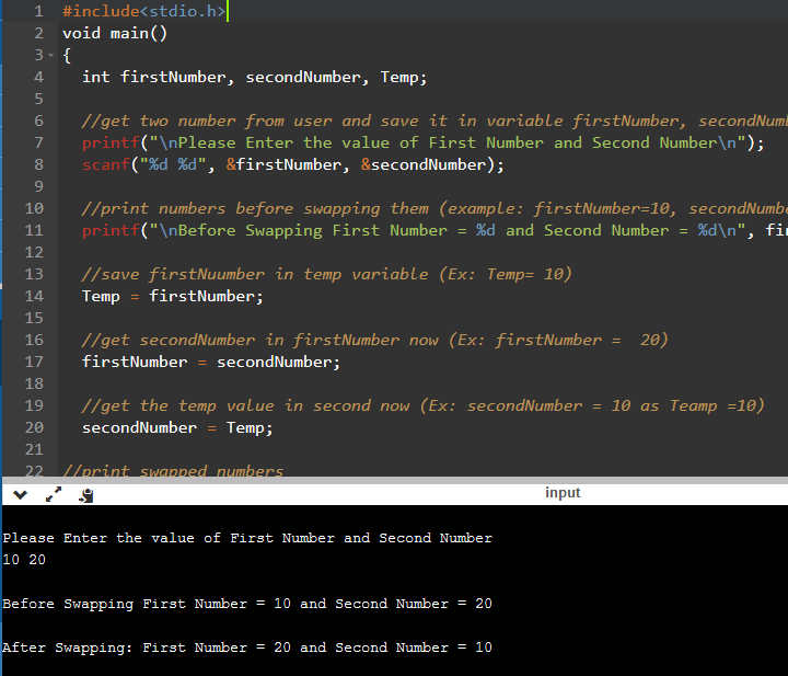 C Program To Swap Two Numbers In C With Pointers Without Pointers 