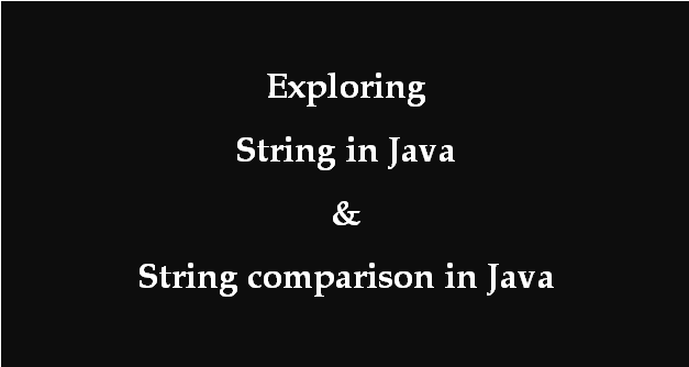 How to compare Strings in Java?