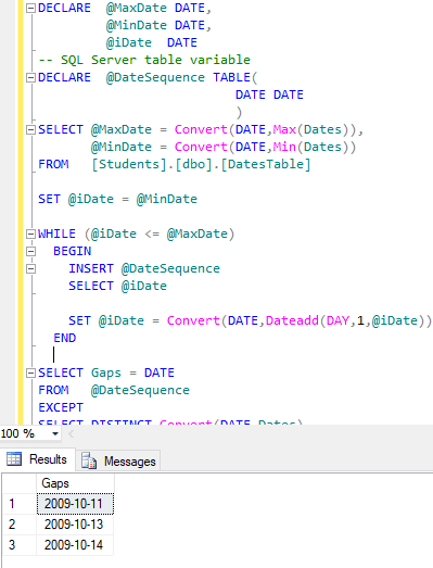 Sql How To Find Missing Date Between Two Dates In Sql Table QA 