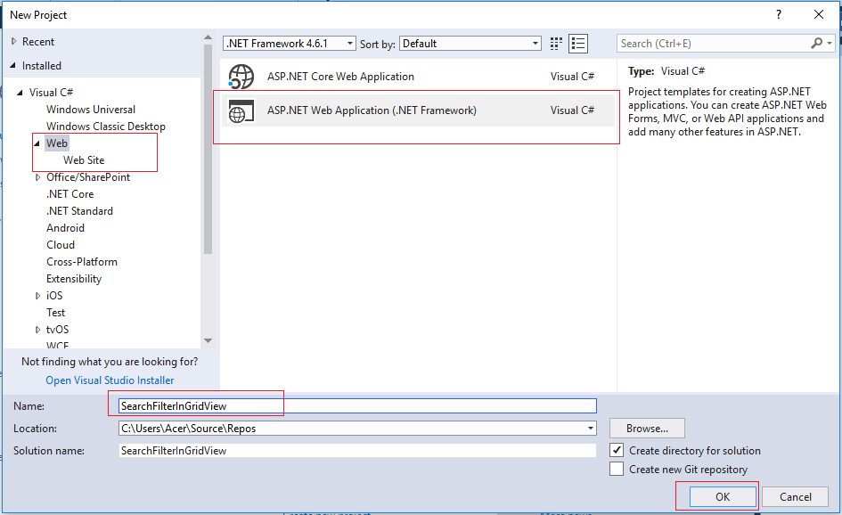 Search (Filter) Records in ASP.NET GridView with Textbox (Highlighting searched term)