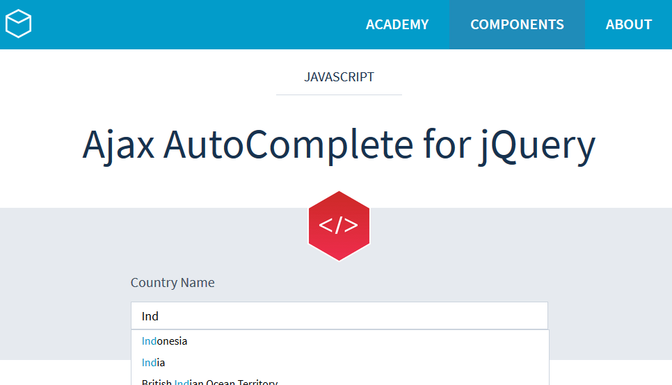 Ajax-AutoComplete