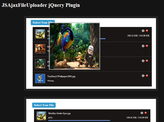 jsAajx-File-Uploader