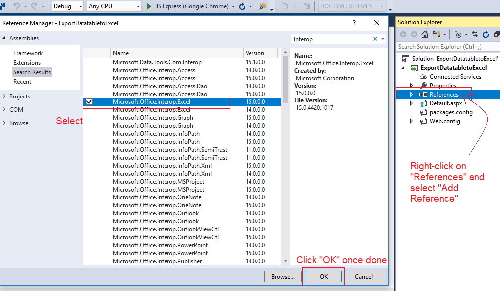 Export List To Excel C With Interop