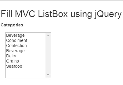 MVC List box using jQuery getJSON and JSONResult 